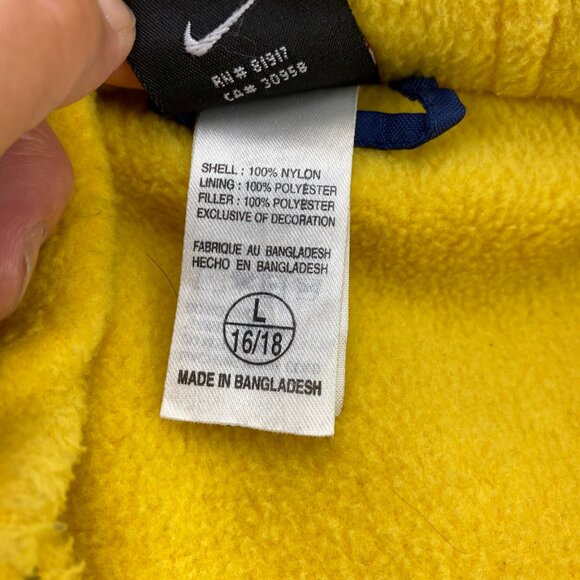 Vintage Nike Michigan Wolverines Coat Large L Team 2000s NCAA College Jacket - Picture 10 of 16